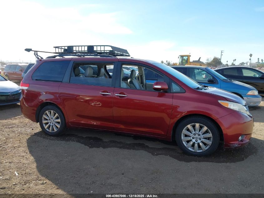 2013 Toyota Sienna Limited 7 Passenger VIN: 5TDDK3DC9DS057138 Lot: 43987086