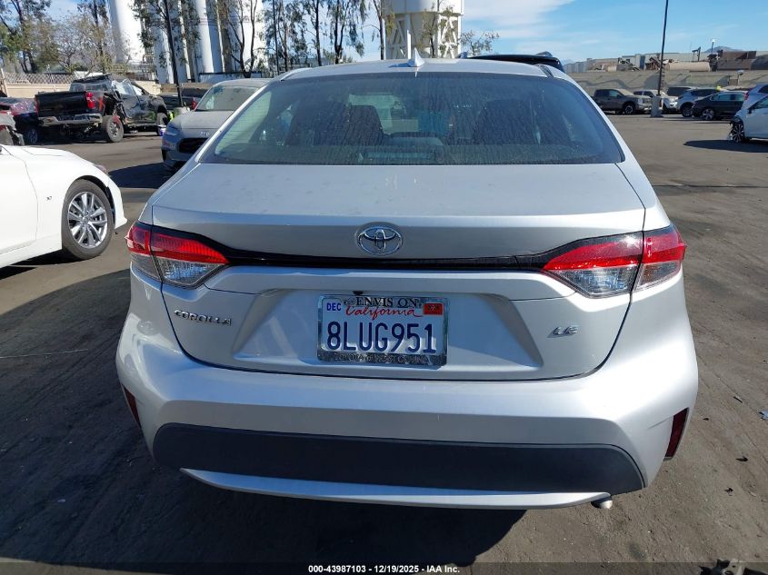 2020 Toyota Corolla Le VIN: 5YFEPRAE5LP089493 Lot: 43987103