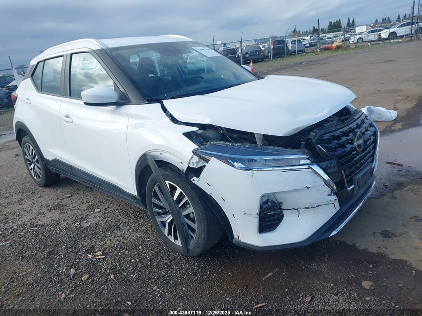 3N1CP5CV4NL515349 2022 Nissan Kicks Sv Xtronic Cvt auction photo 1