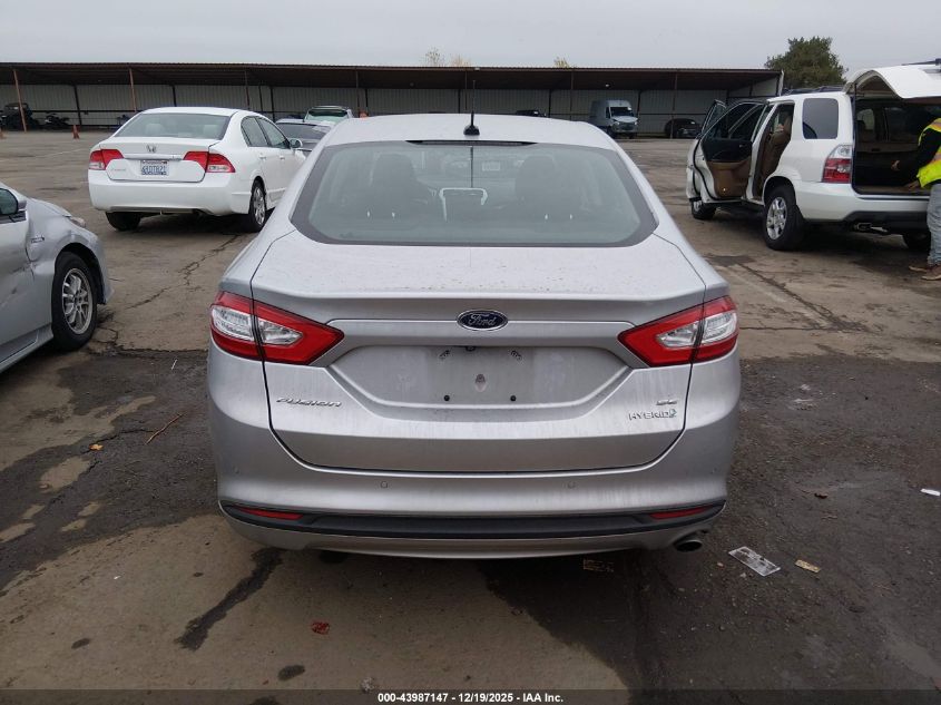 2016 Ford Fusion Hybrid Se VIN: 3FA6P0LU1GR291323 Lot: 96760055