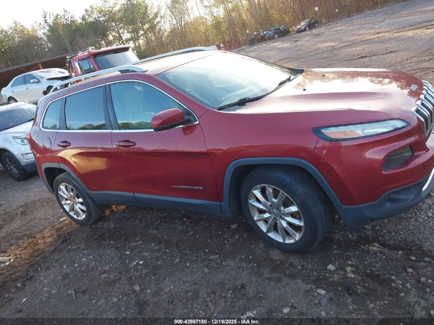 2016 Jeep Cherokee Limited VIN: 1C4PJLDS7GW316074 Lot: 43987180