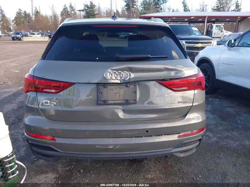 2024 Audi Q3 Premium 45 Tfsi S Line Quattro Tiptronic VIN: WA1DECF39R1123187 Lot: 43987196