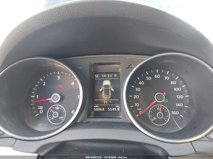 2013 Volkswagen Golf 2.5L 4-Door VIN: WVWDB7AJ3DW139005 Lot: 43987219