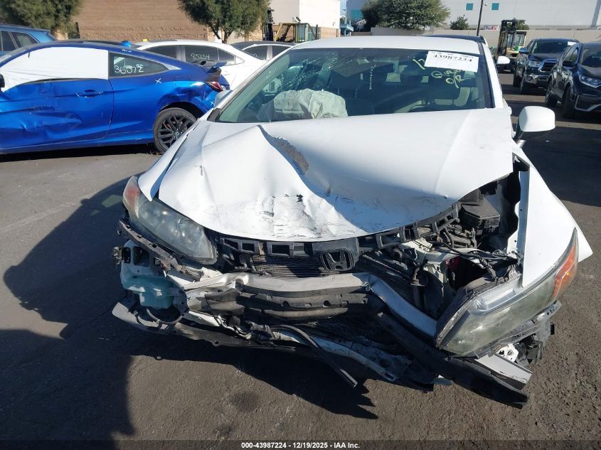 2012 Honda Civic Lx VIN: 2HGFB2F51CH326541 Lot: 43987224