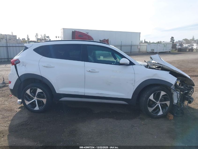 2017 Hyundai Tucson Value VIN: KM8J33A25HU574249 Lot: 43987234