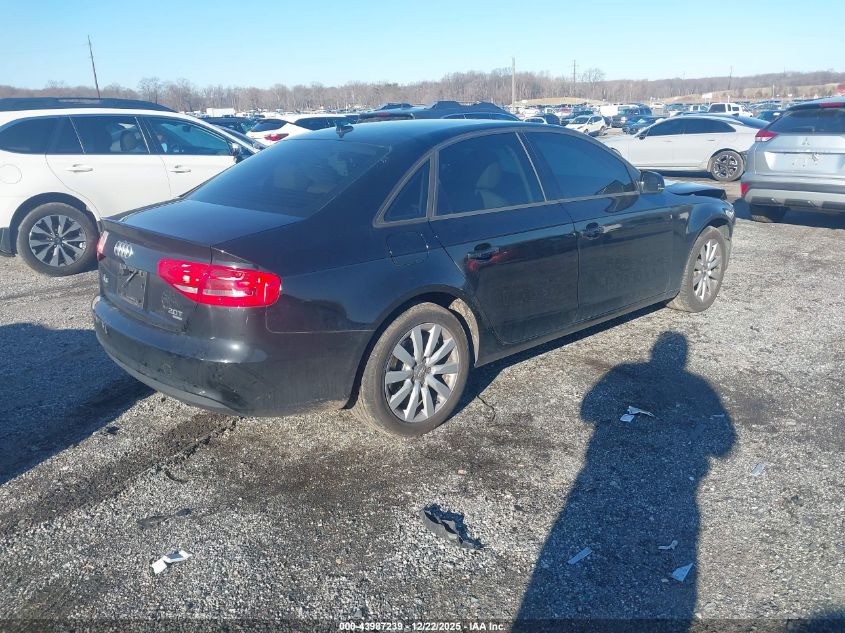 2013 Audi A4 2.0T Premium VIN: WAUBFAFL5DN044581 Lot: 43987239