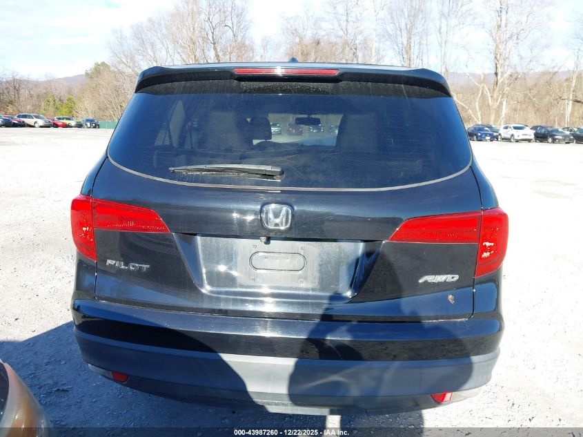 2018 Honda Pilot Ex-L VIN: 5FNYF6H54JB054750 Lot: 43987260