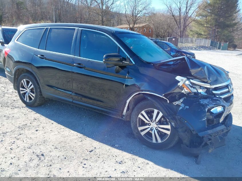 2018 Honda Pilot Ex-L VIN: 5FNYF6H54JB054750 Lot: 43987260