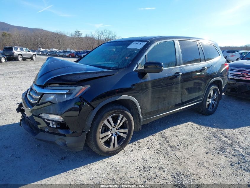 2018 Honda Pilot Ex-L VIN: 5FNYF6H54JB054750 Lot: 43987260