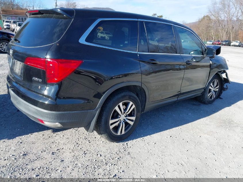 2018 Honda Pilot Ex-L VIN: 5FNYF6H54JB054750 Lot: 43987260