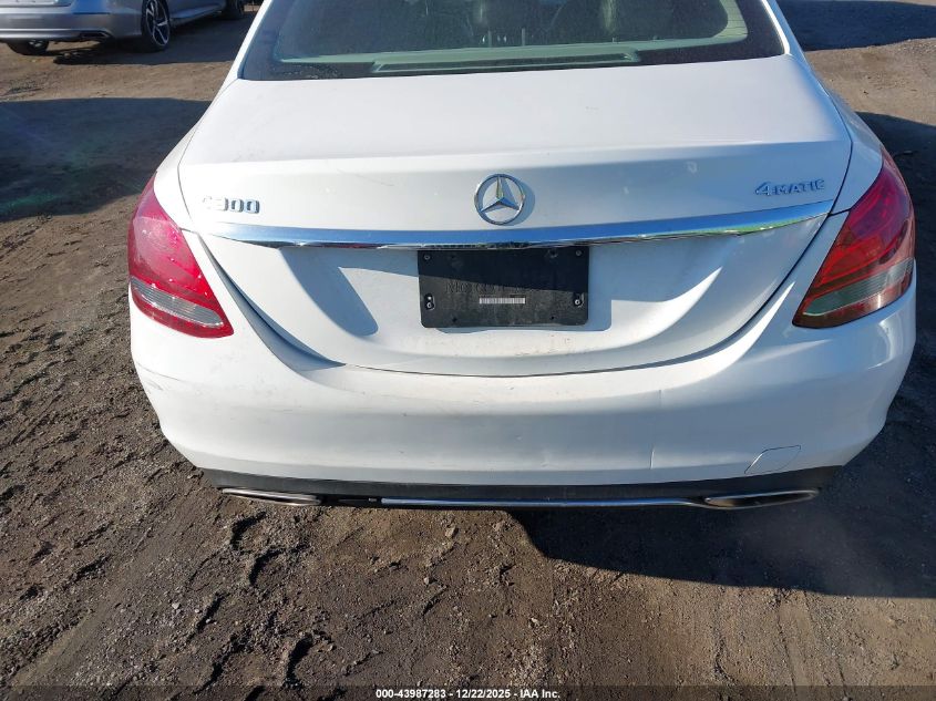 2017 Mercedes-Benz C 300 4Matic VIN: 55SWF4KB9HU207674 Lot: 43987283