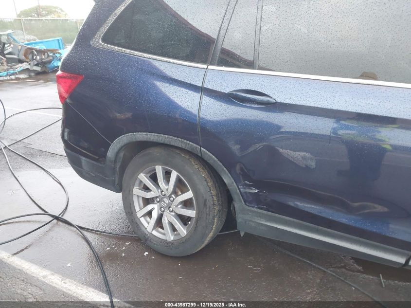 2019 Honda Pilot Ex VIN: 5FNYF5H35KB008922 Lot: 43987299