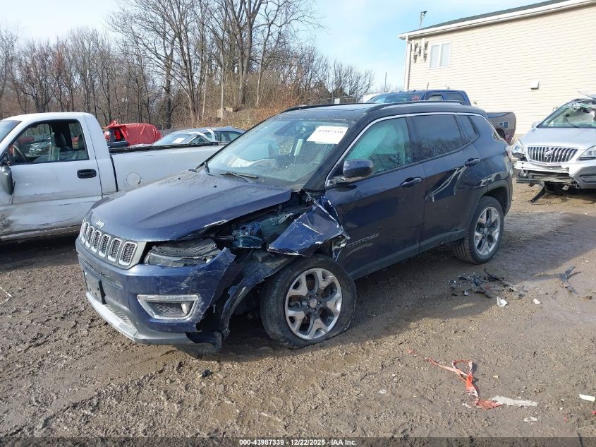 2018 Jeep Compass Limited 4X4 VIN: 3C4NJDCB4JT245752 Lot: 43987339