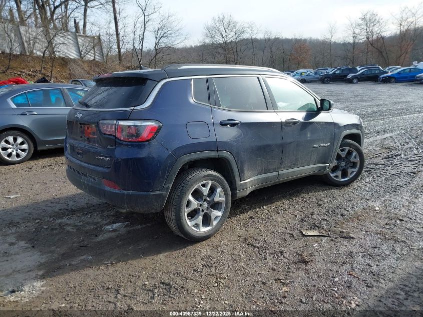 2018 Jeep Compass Limited 4X4 VIN: 3C4NJDCB4JT245752 Lot: 43987339