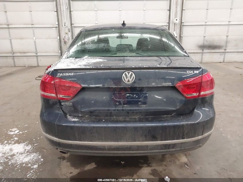2013 Volkswagen Passat 2.0L Tdi Se VIN: 1VWBN7A39DC054099 Lot: 43987351
