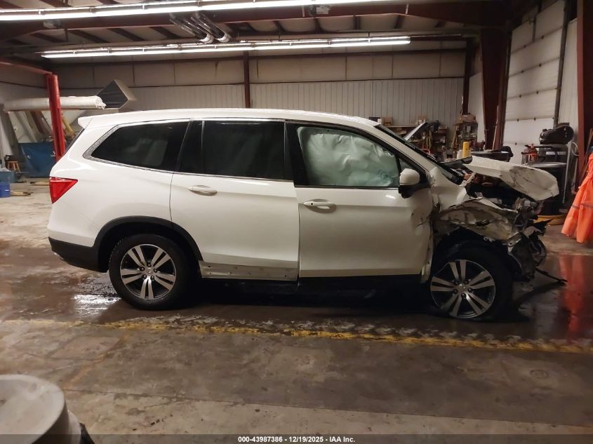 2017 Honda Pilot Ex-L VIN: 5FNYF6H57HB054803 Lot: 43987386