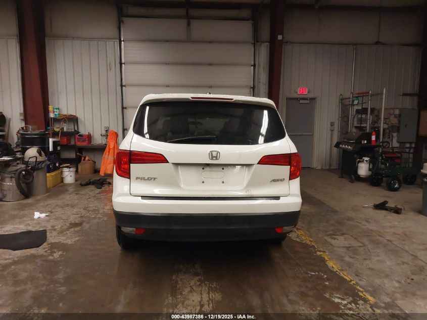 2017 Honda Pilot Ex-L VIN: 5FNYF6H57HB054803 Lot: 43987386