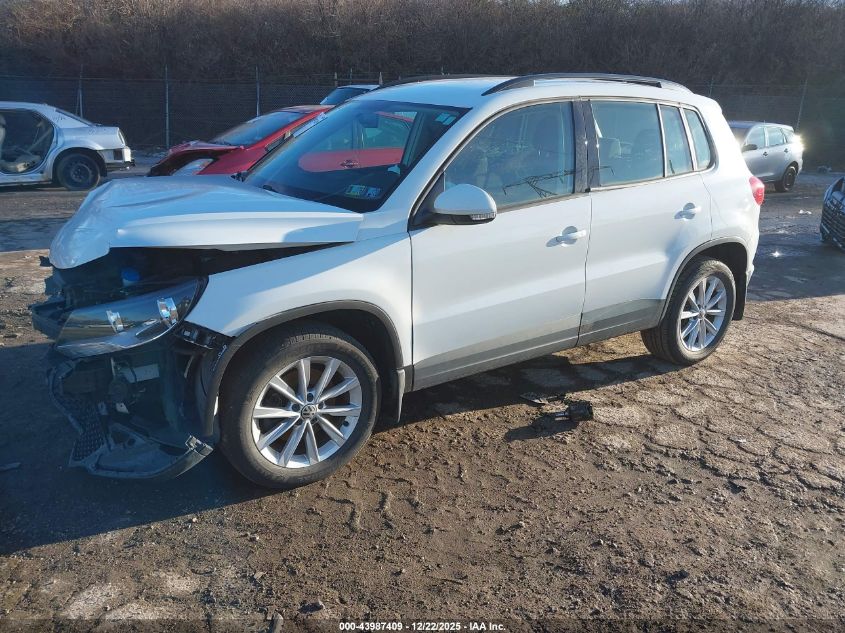 2017 Volkswagen Tiguan 2.0T/2.0T S VIN: WVGBV7AX6HK051819 Lot: 43987409