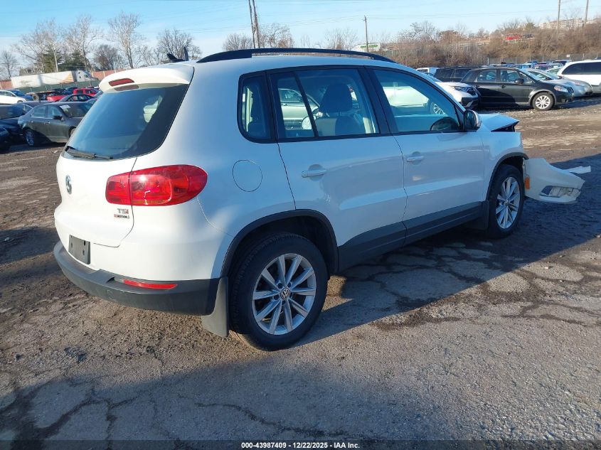 2017 Volkswagen Tiguan 2.0T/2.0T S VIN: WVGBV7AX6HK051819 Lot: 43987409