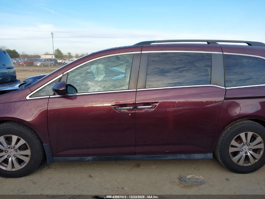 2014 Honda Odyssey Ex-L VIN: 5FNRL5H6XEB052233 Lot: 43987413