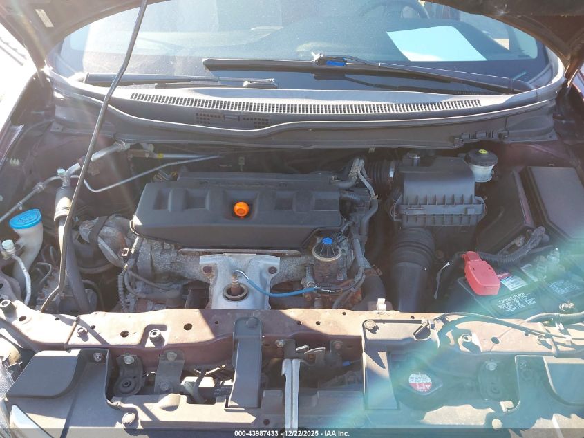 2012 Honda Civic Lx VIN: 2HGFB2F51CH553728 Lot: 43987433