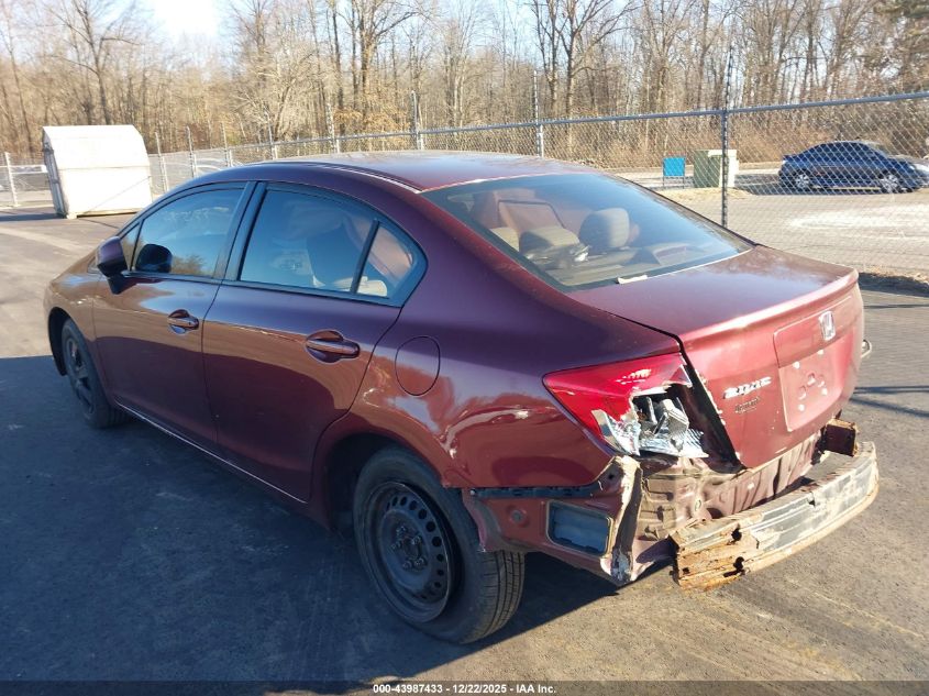 2012 Honda Civic Lx VIN: 2HGFB2F51CH553728 Lot: 43987433