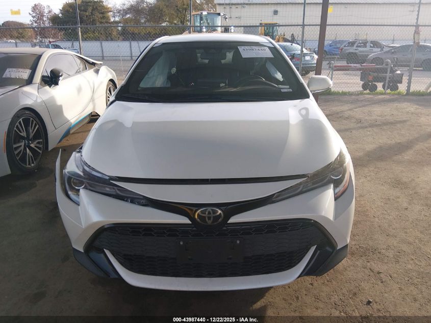 2019 Toyota Corolla Se VIN: JTNK4RBE0K3062313 Lot: 43987440