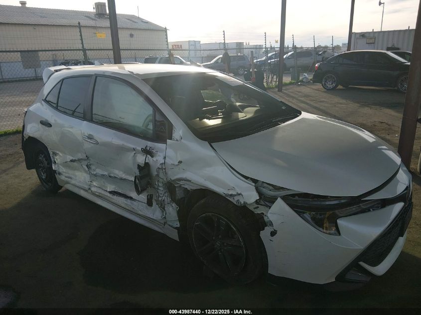 2019 Toyota Corolla Se VIN: JTNK4RBE0K3062313 Lot: 43987440