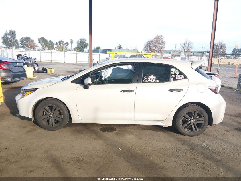 2019 Toyota Corolla Se VIN: JTNK4RBE0K3062313 Lot: 43987440