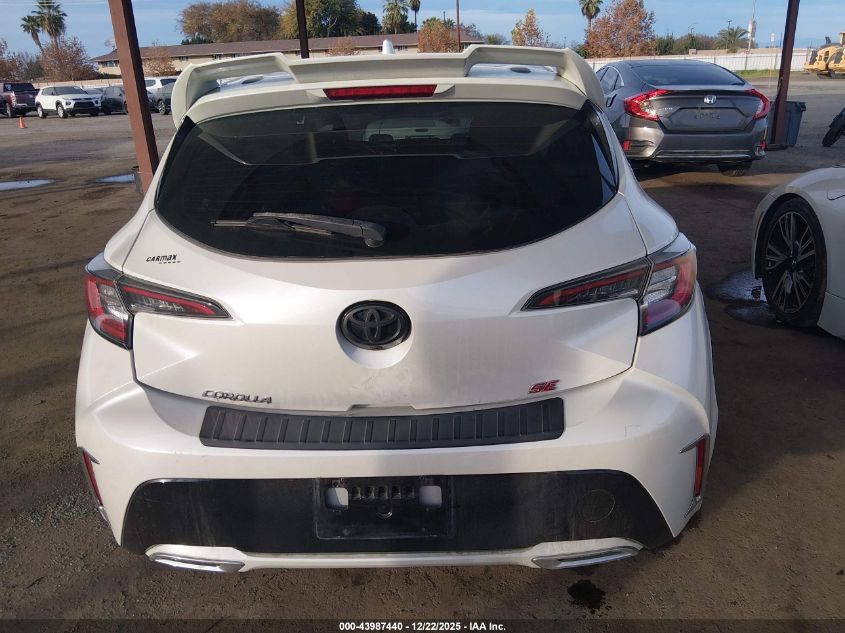 2019 Toyota Corolla Se VIN: JTNK4RBE0K3062313 Lot: 43987440