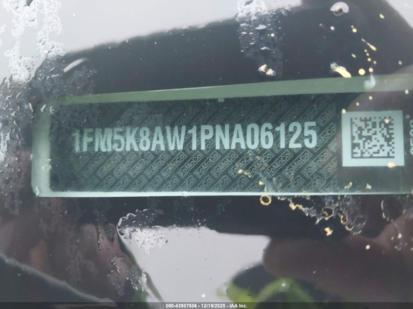 2023 Ford Police Interceptor Utility VIN: 1FM5K8AW1PNA06125 Lot: 43987506