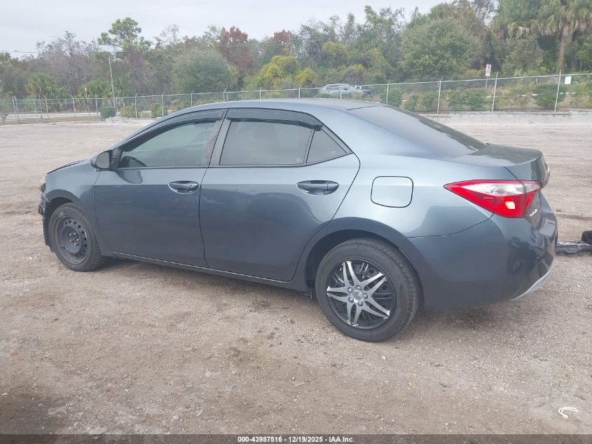 2016 Toyota Corolla Le VIN: 5YFBURHE8GP527205 Lot: 43987516