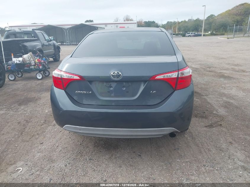 2016 Toyota Corolla Le VIN: 5YFBURHE8GP527205 Lot: 43987516