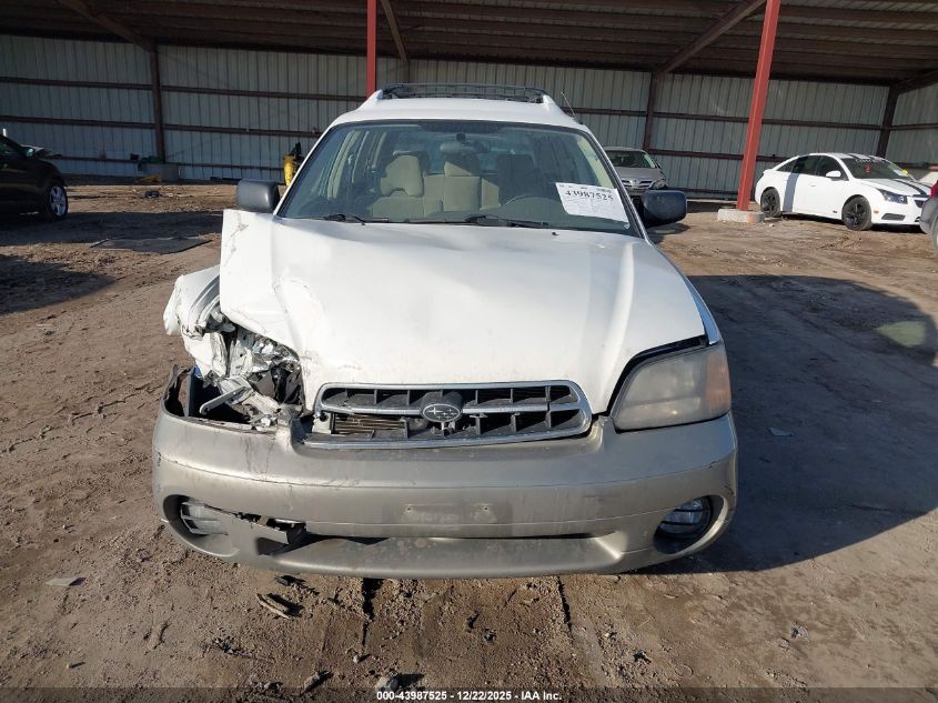 2001 Subaru Outback VIN: 4S3BH665217612992 Lot: 43987525