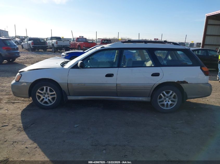 2001 Subaru Outback VIN: 4S3BH665217612992 Lot: 43987525