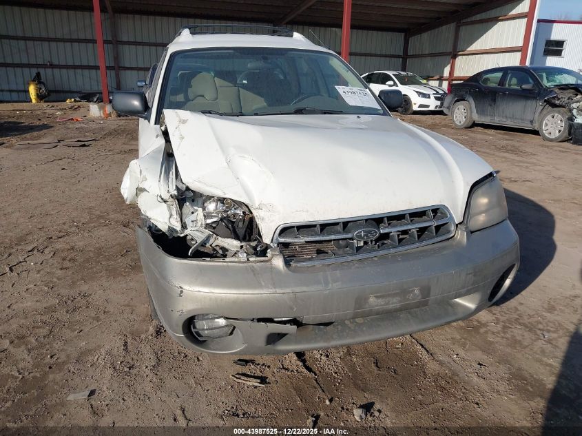 2001 Subaru Outback VIN: 4S3BH665217612992 Lot: 43987525