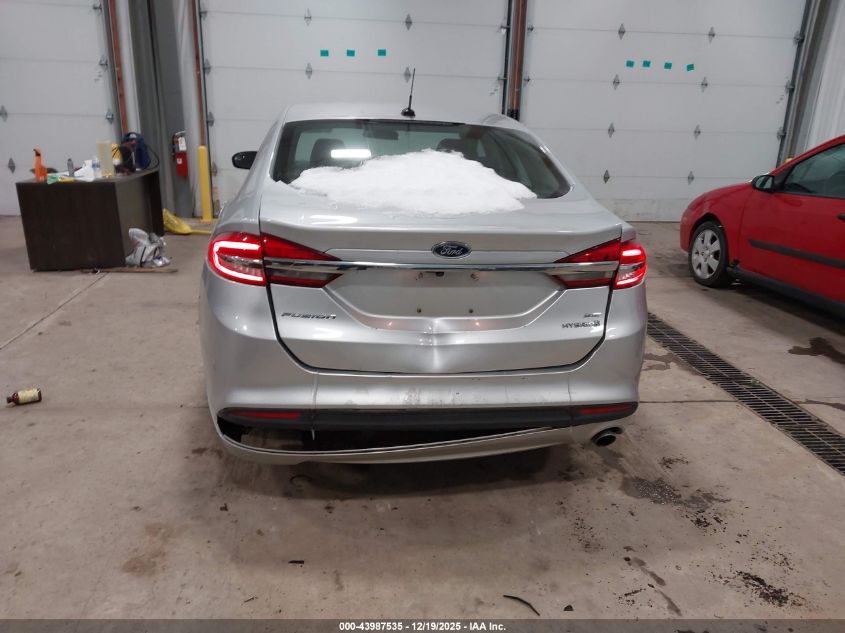 2017 Ford Fusion Hybrid Se VIN: 3FA6P0LU0HR337192 Lot: 43987535