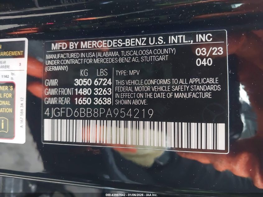 2023 Mercedes-Benz GLE-Class - 4JGFD6BB8PA954219