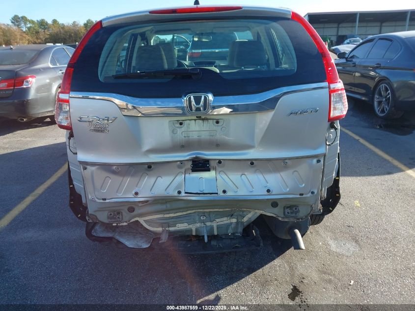 2016 Honda Cr-V Lx VIN: 5J6RM4H30GL128078 Lot: 43987559