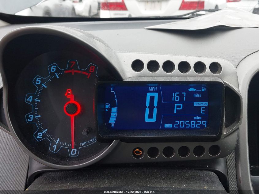 2012 Chevrolet Sonic 2Lt VIN: 1G1JC6SH8C4219215 Lot: 43987569