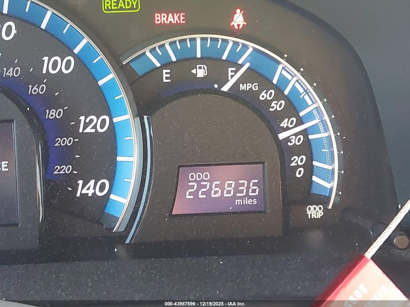 2012 Toyota Camry Hybrid Xle VIN: 4T1BD1FK5CU036710 Lot: 43987596