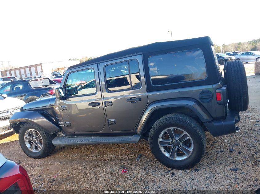2019 Jeep Wrangler Unlimited Sahara 4X4 VIN: 1C4HJXEG0KW528328 Lot: 43987629