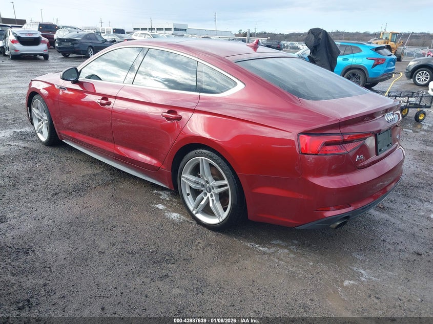 Vin: wauencf50ja010225, lot: 44483347, audi a5 2.0t premium 20183