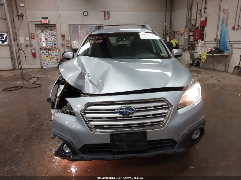 2015 Subaru Outback 2.5I Premium VIN: 4S4BSACCXF3350141 Lot: 43987644