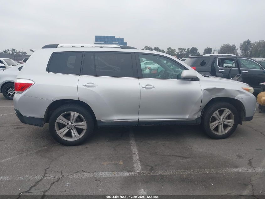 2013 Toyota Highlander Limited V6 VIN: 5TDYK3EH5DS117783 Lot: 43987648