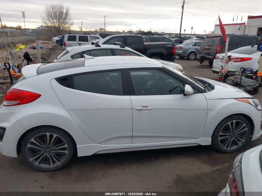 2016 Hyundai Veloster Turbo VIN: KMHTC6AE1GU284058 Lot: 43987671