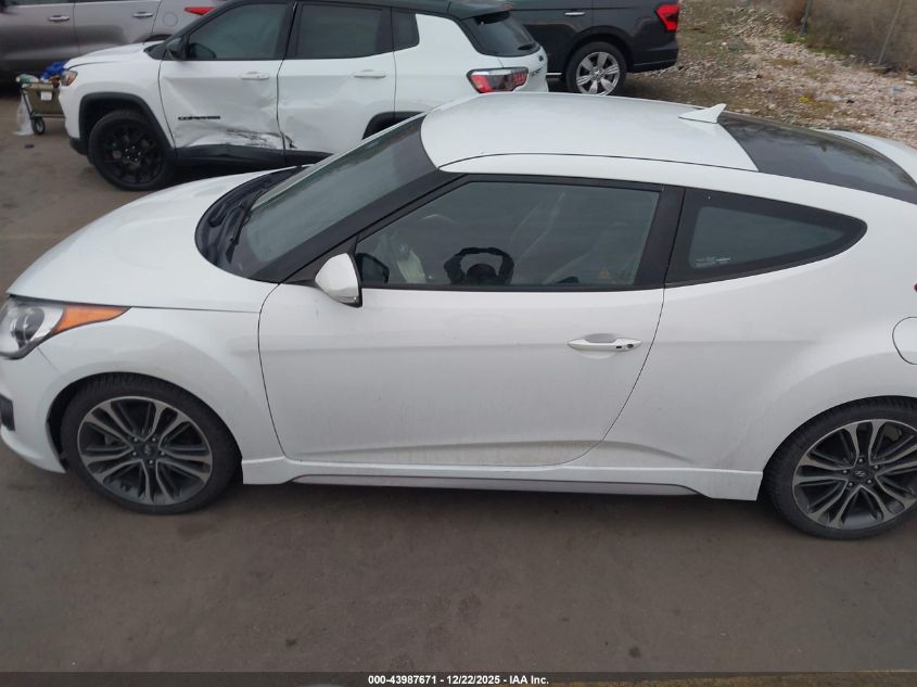 2016 Hyundai Veloster Turbo VIN: KMHTC6AE1GU284058 Lot: 43987671