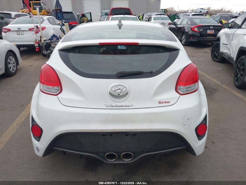 2016 Hyundai Veloster Turbo VIN: KMHTC6AE1GU284058 Lot: 43987671