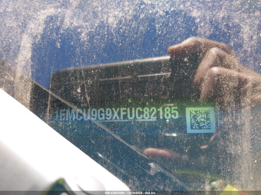 2015 Ford Escape Se VIN: 1FMCU9G9XFUC82185 Lot: 43987690