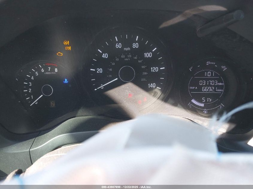 2022 Honda Hr-V 2Wd Lx VIN: 3CZRU5H3XNM709363 Lot: 43987698